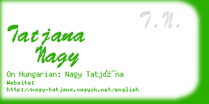 tatjana nagy business card